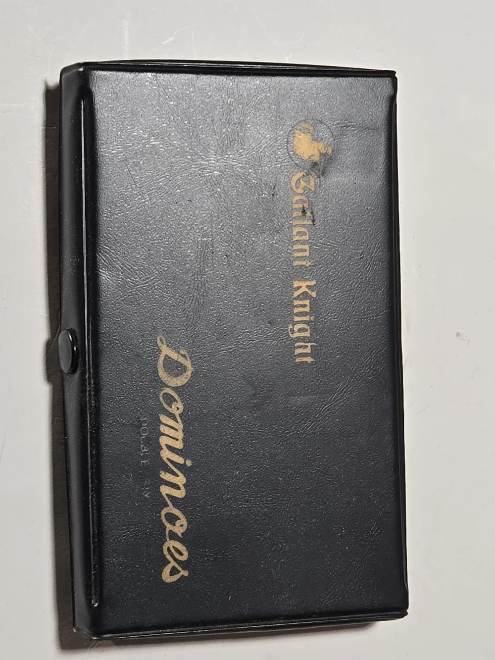 Gallant Knight Black Dominoes Complete Vintage